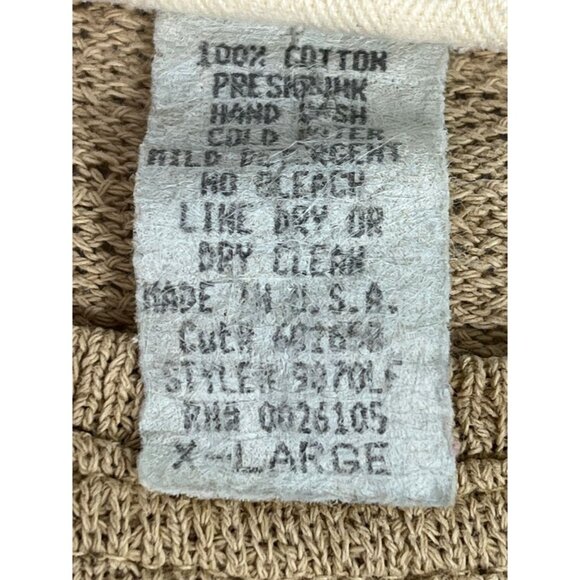 Vintage Pear Two Piece Set Shirt Brown Women's Maxi Cotton Dress XL NWT USA Made - Picture 10 of 11